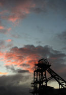 Woodhorn Colliery at sunset